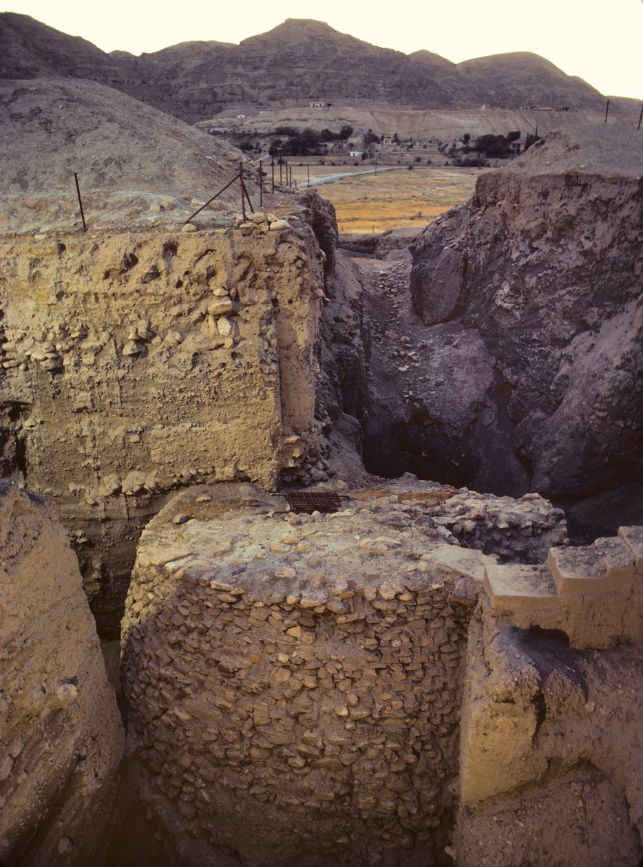Tranchée sur le site archéologique néolithique de Jéricho - Nathan Benn