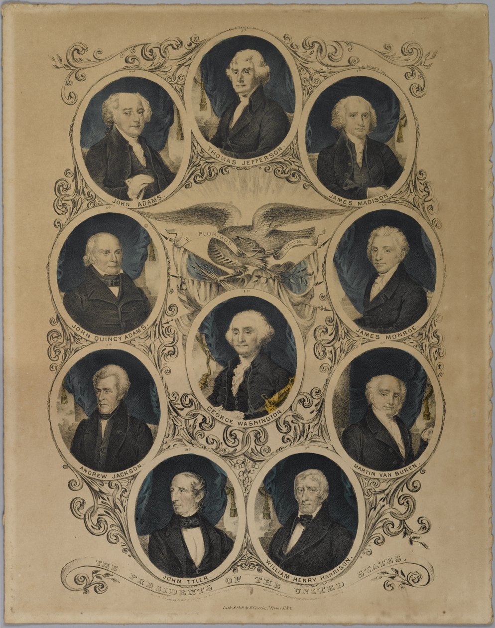 Présidents des États-Unis, 1844 - Nathaniel Currier