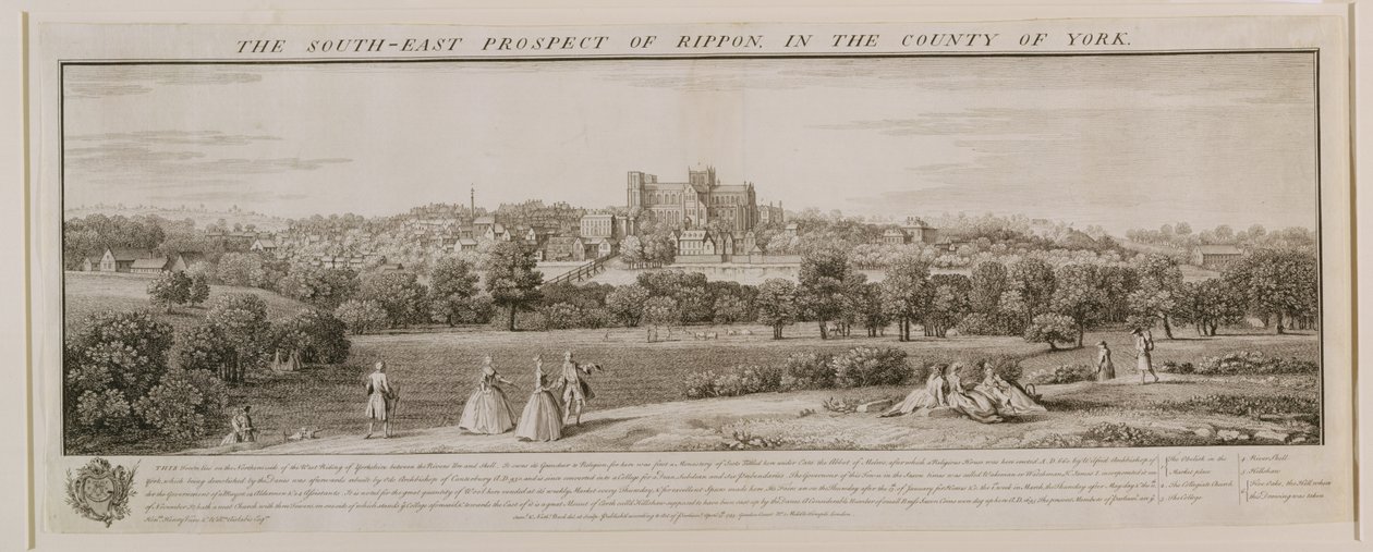 La Perspective Sud-Est de Rippon, 1731-48 - Nathaniel and Samuel Buck