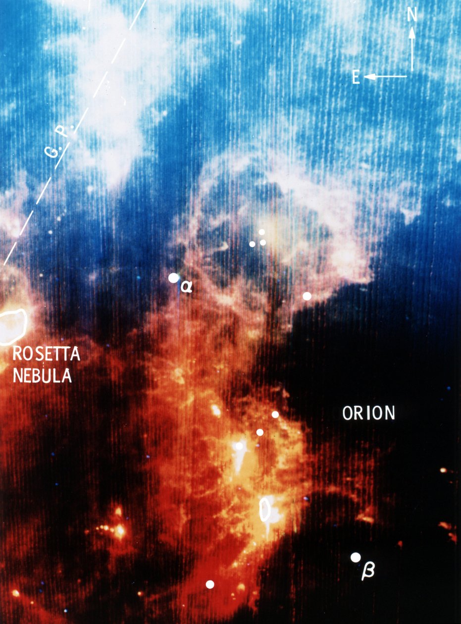 Vue infrarouge de la constellation d