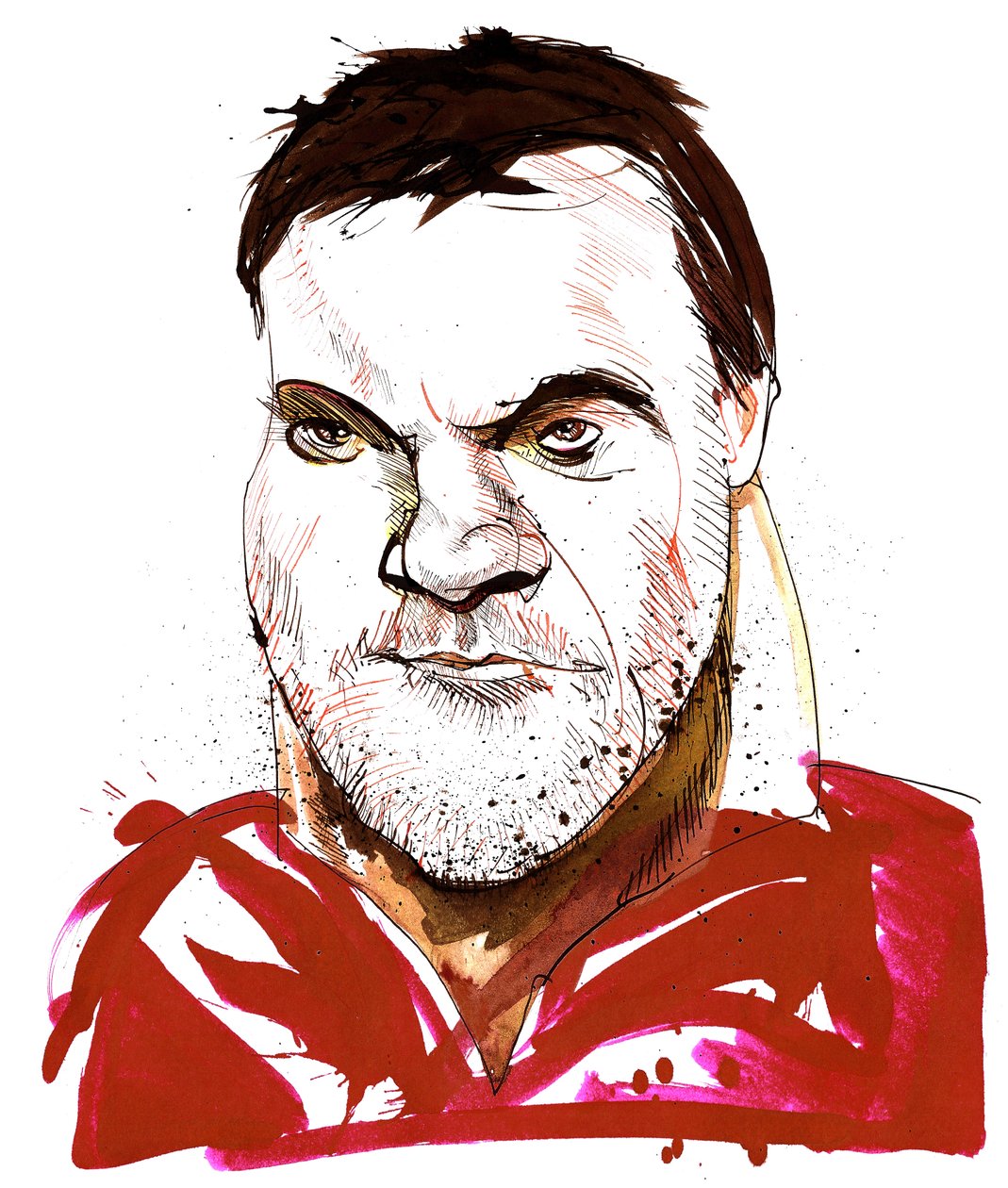 Bryn Terfel - caricature du baryton-basse gallois (né en 1965) - Neale Osborne