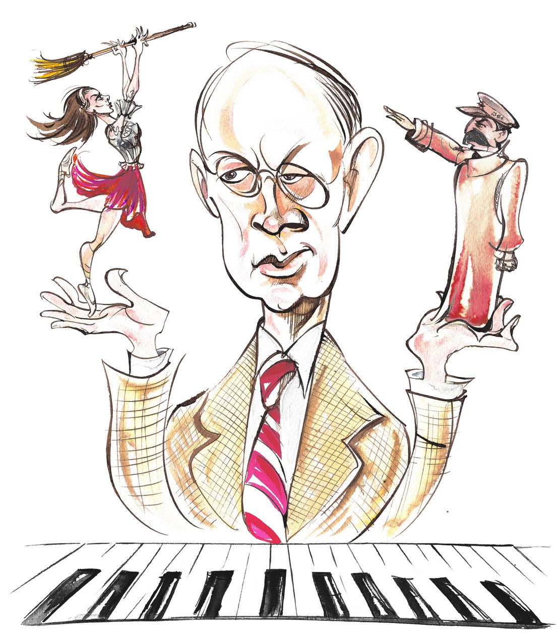 Caricature de Sergueï Prokofiev - Neale Osborne