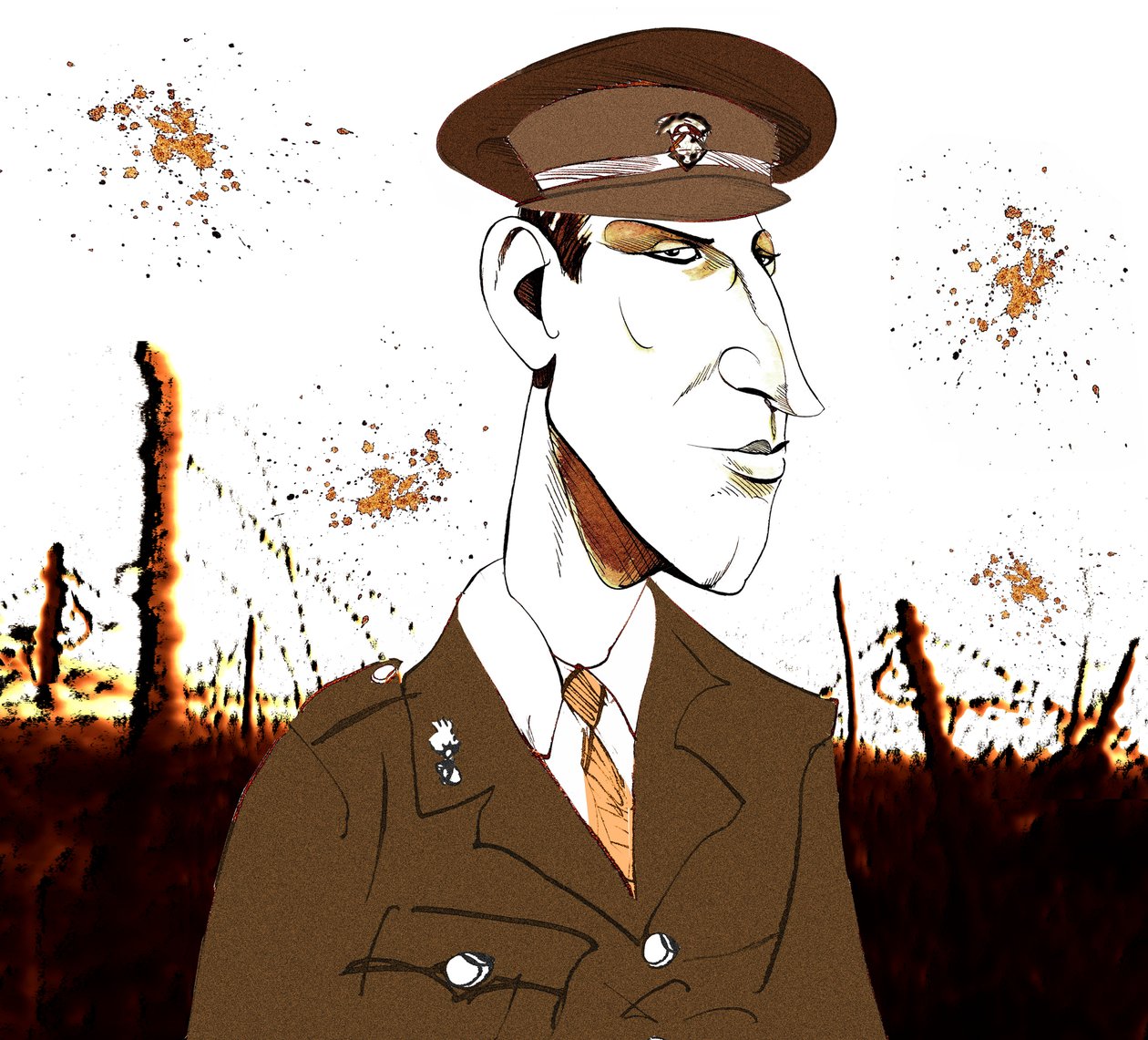 Siegfried Sassoon, poète et romancier anglais, 1886-1967 - Neale Osborne