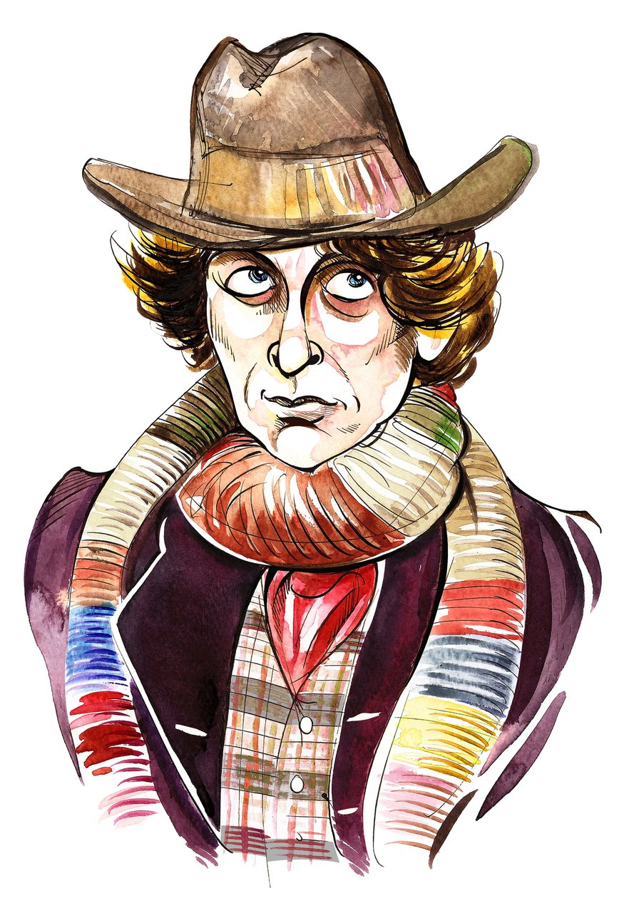 Tom Baker en tant que Doctor Who dans la série télévisée BBC du même nom - Neale Osborne