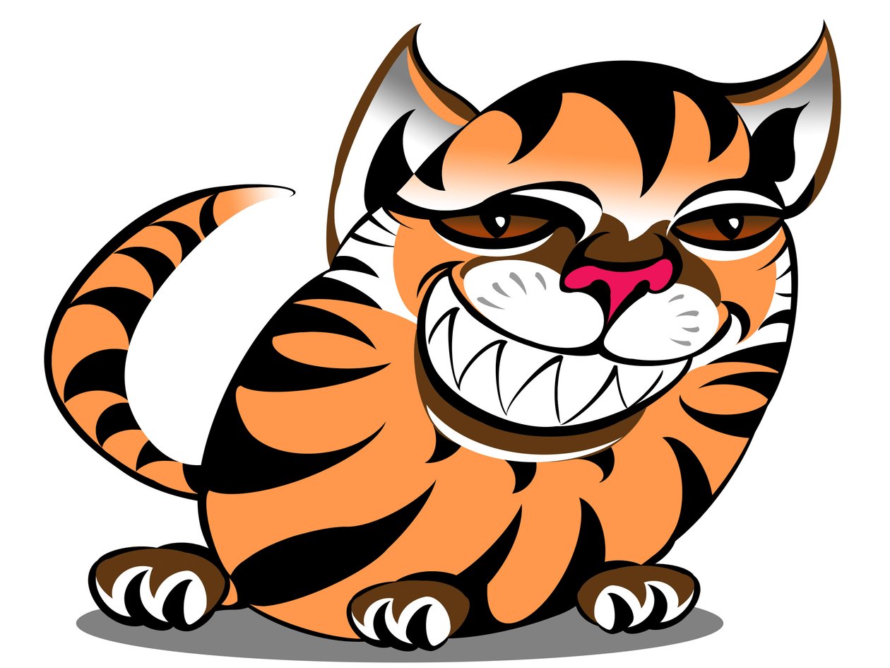 Chat tigre - dessin animé - Neale Osborne