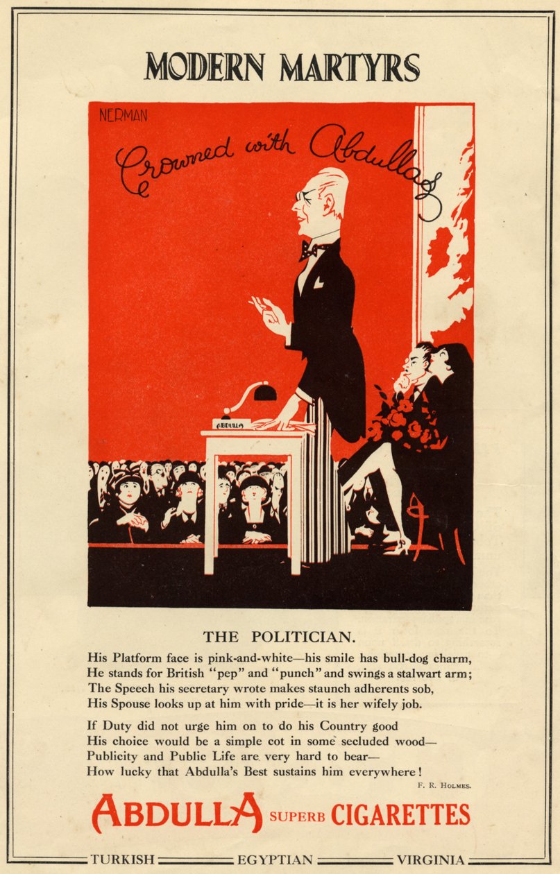 Cigarettes Abdulla, 1927 - Nerman