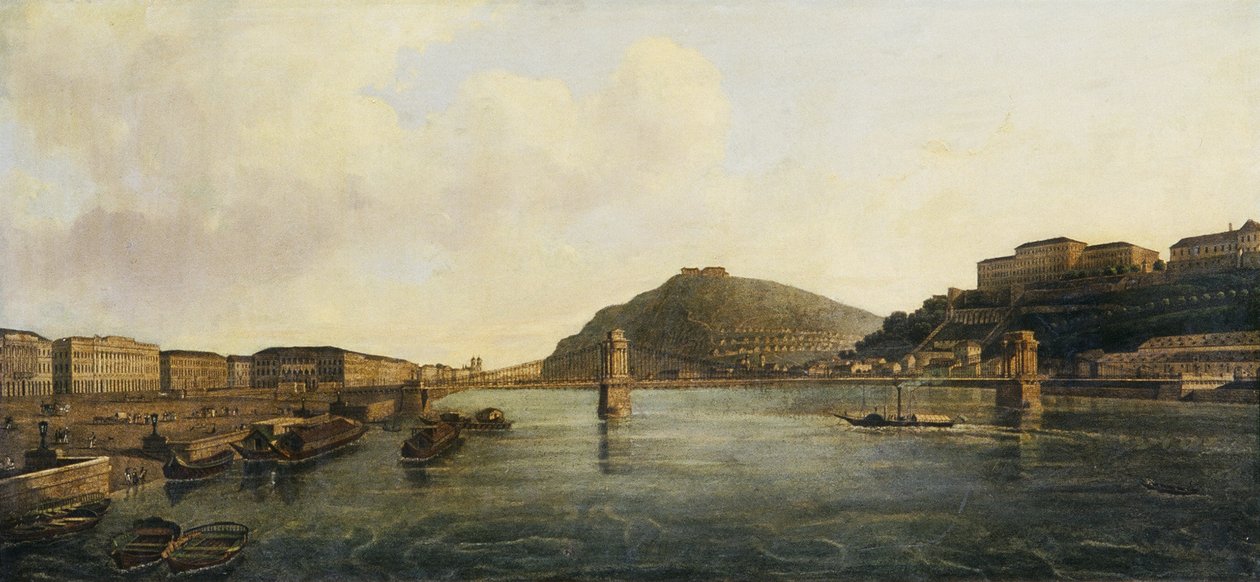 Vue de Budapest - Leopold Blonder