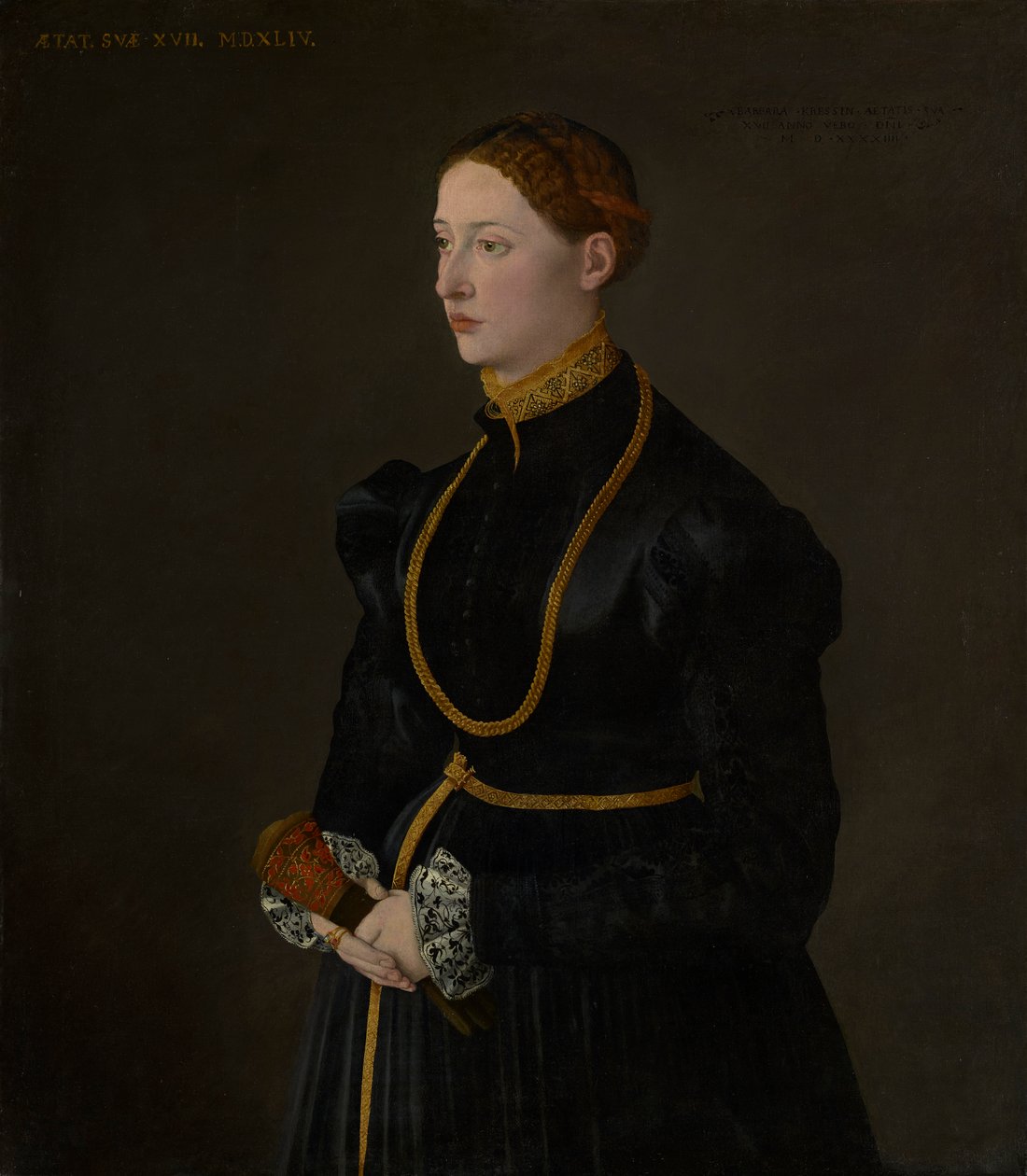 Portrait de Barbara Kressin, 1544 - Netherlandish School