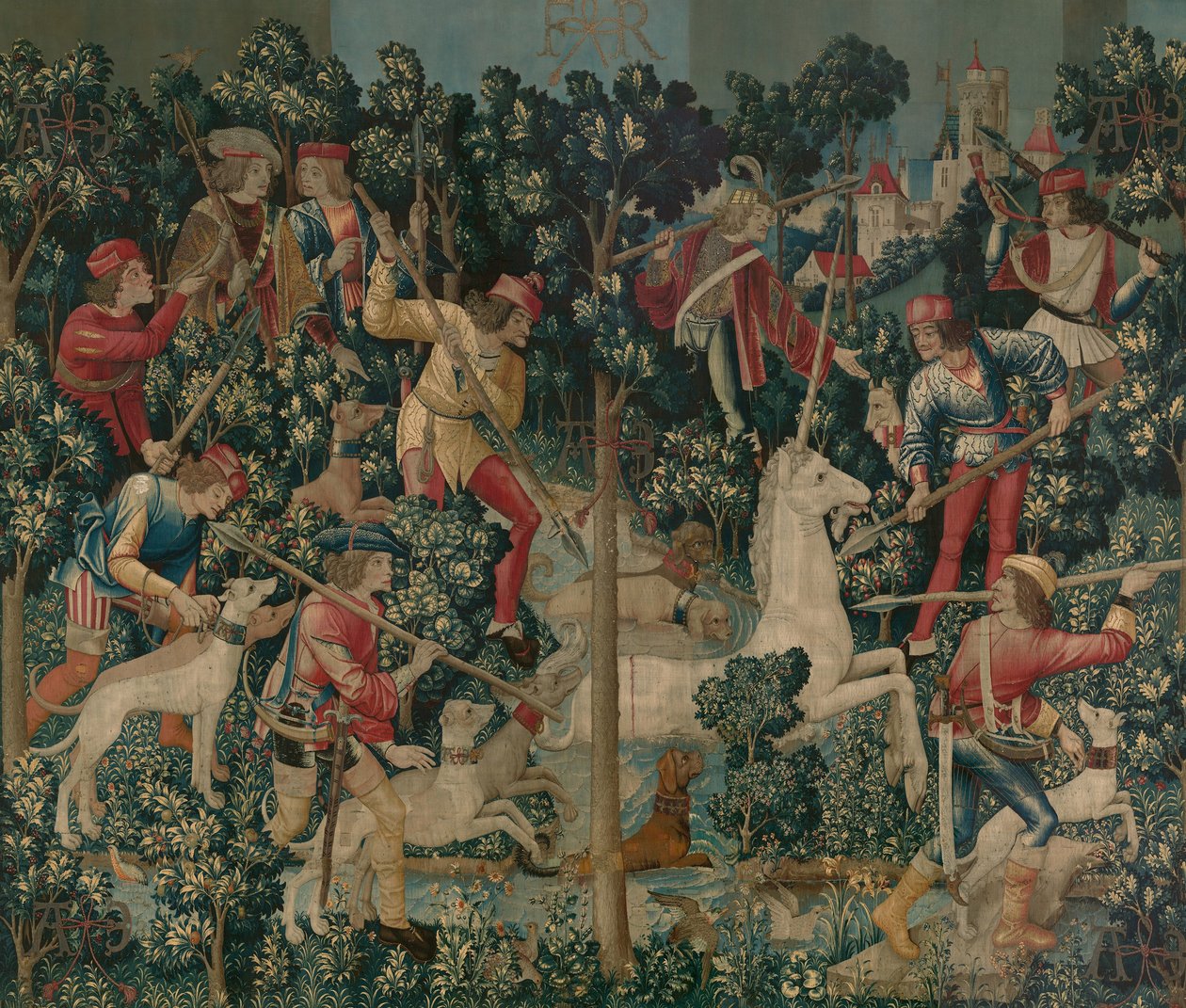La Licorne est attaquée, c.1500 - Netherlandish School