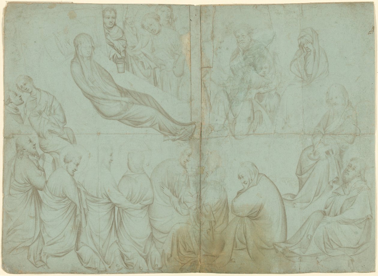 La mort de la Vierge - Netherlandish 14th Century