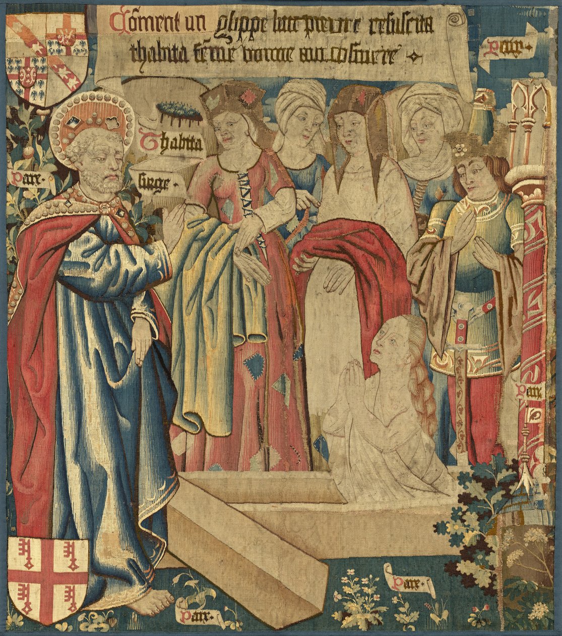 La résurrection de Tabitha - Netherlandish 15th Century