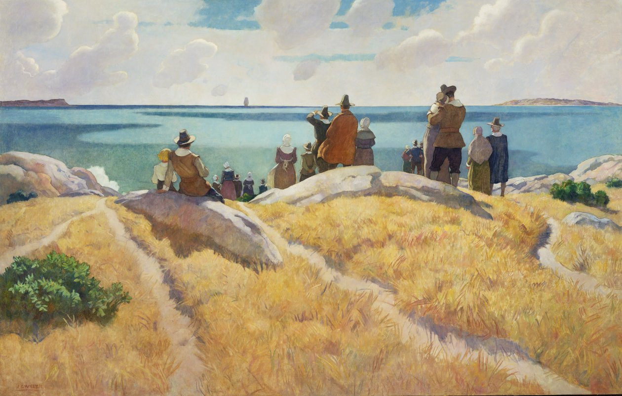 Le départ du Mayflower pour l