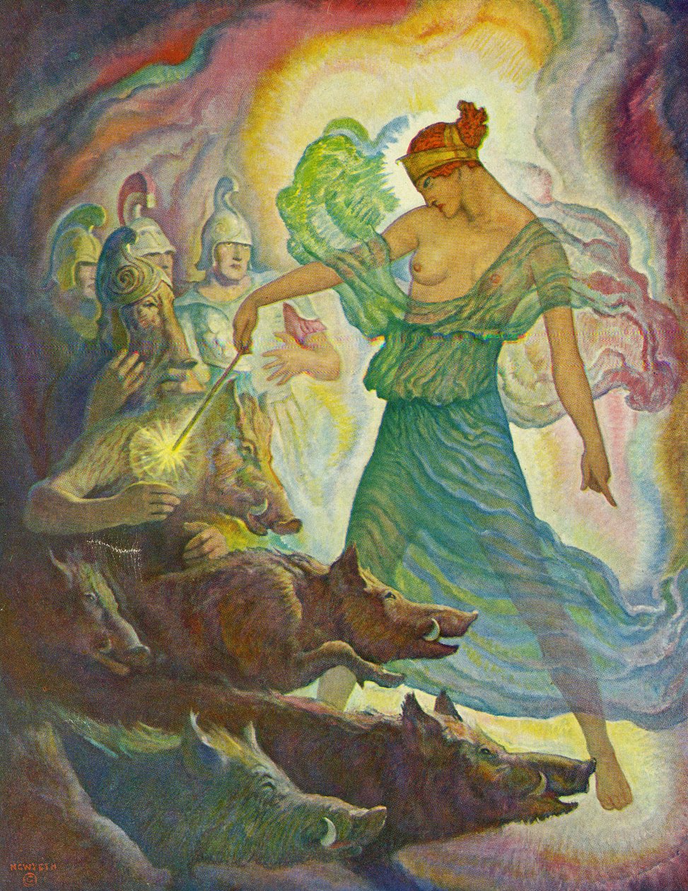 Circé et les porcs - Newell Convers Wyeth