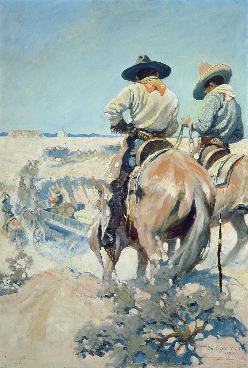 Chariots de ravitaillement - Newell Convers Wyeth
