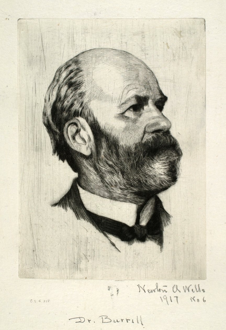 Portrait du Dr. Burrill - Newton A. Wells