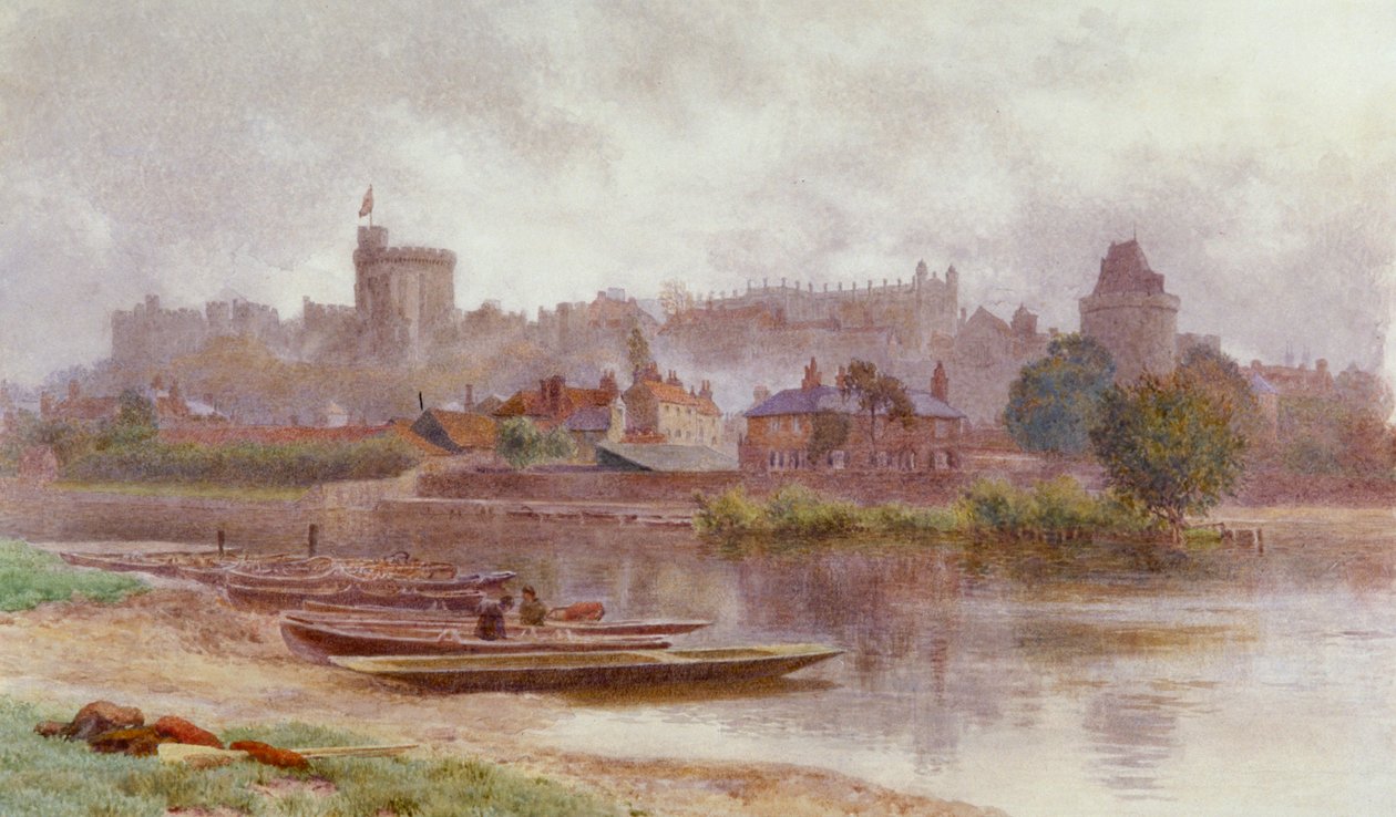 Château de Windsor dans la pénombre, vers 1874-1914 - Newton Benett