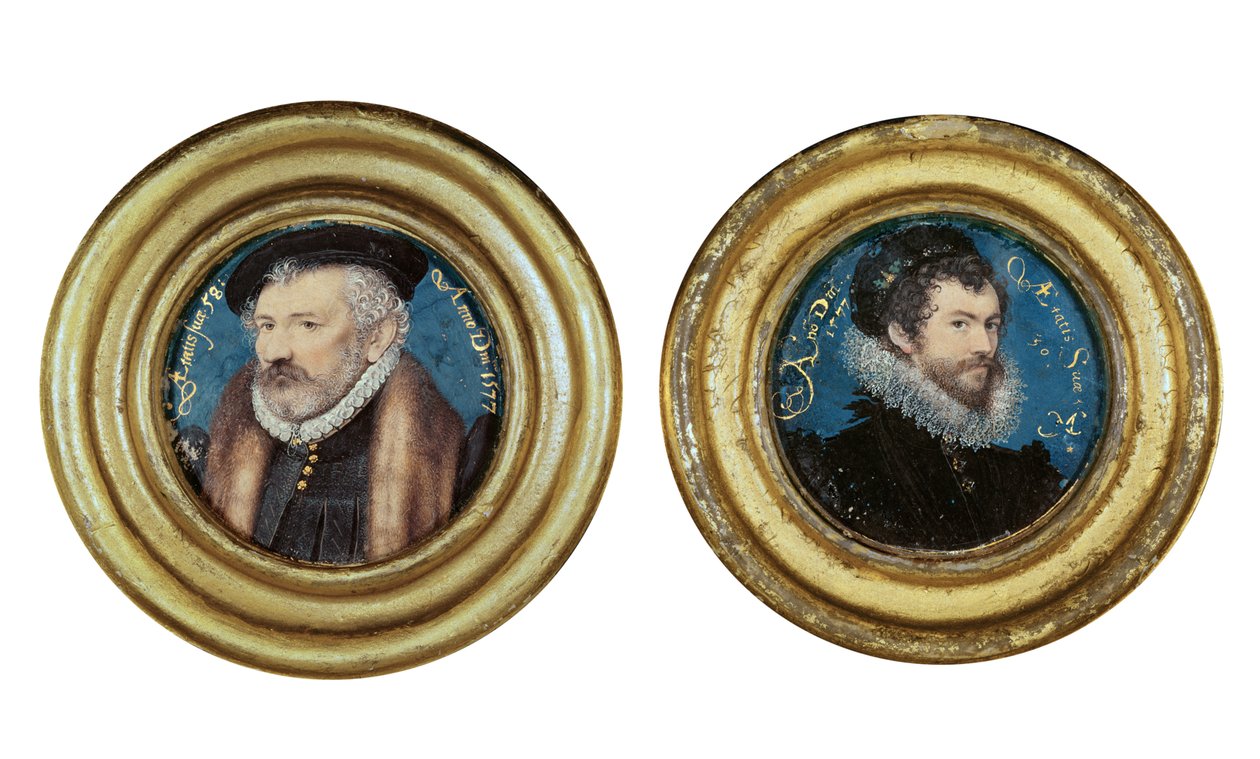De gauche à droite : Richard Hilliard (1518-94) le père de l