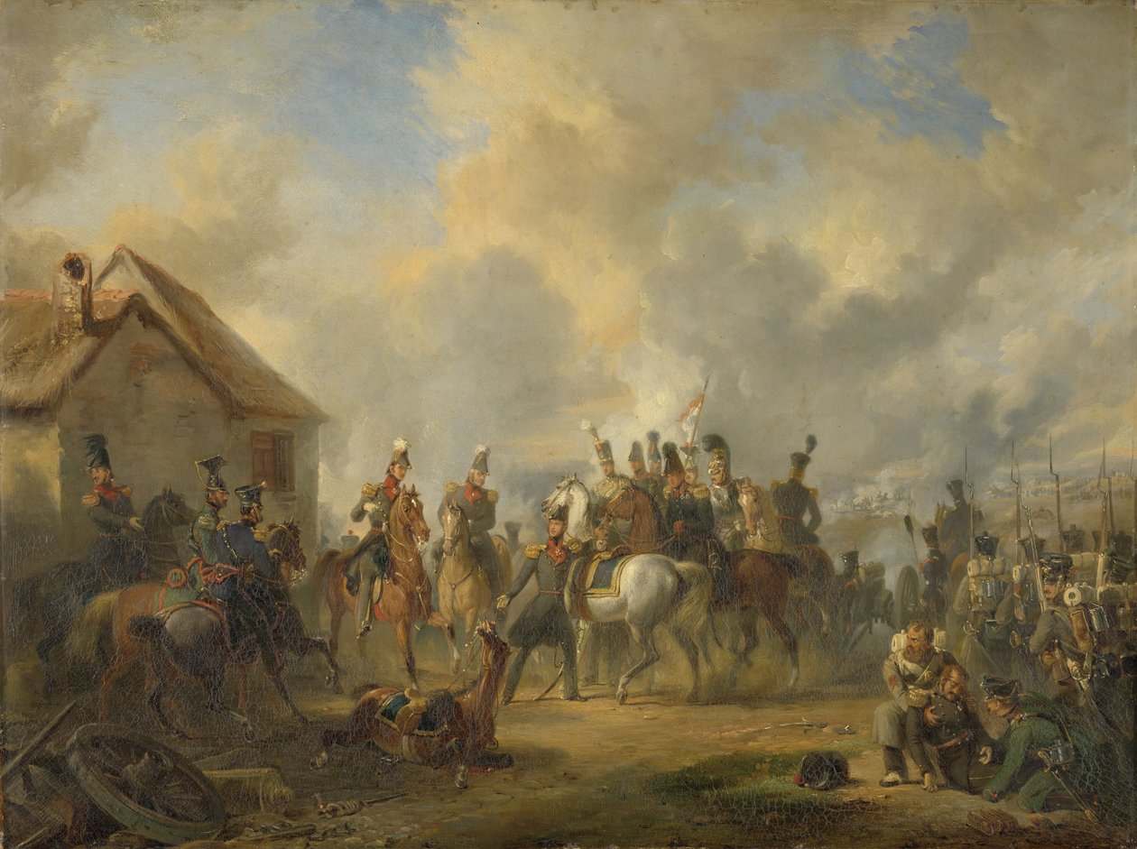 La bataille de Bautersem pendant la campagne des Dix Jours, 1833 - Nicholas Pieneman