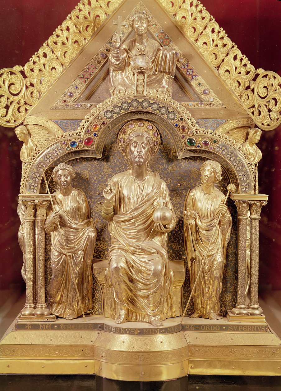 Sanctuaire de Notre-Dame de Tournai, extrémité pignon représentant le Christ en majesté, 1205 - Nicholas of Verdun