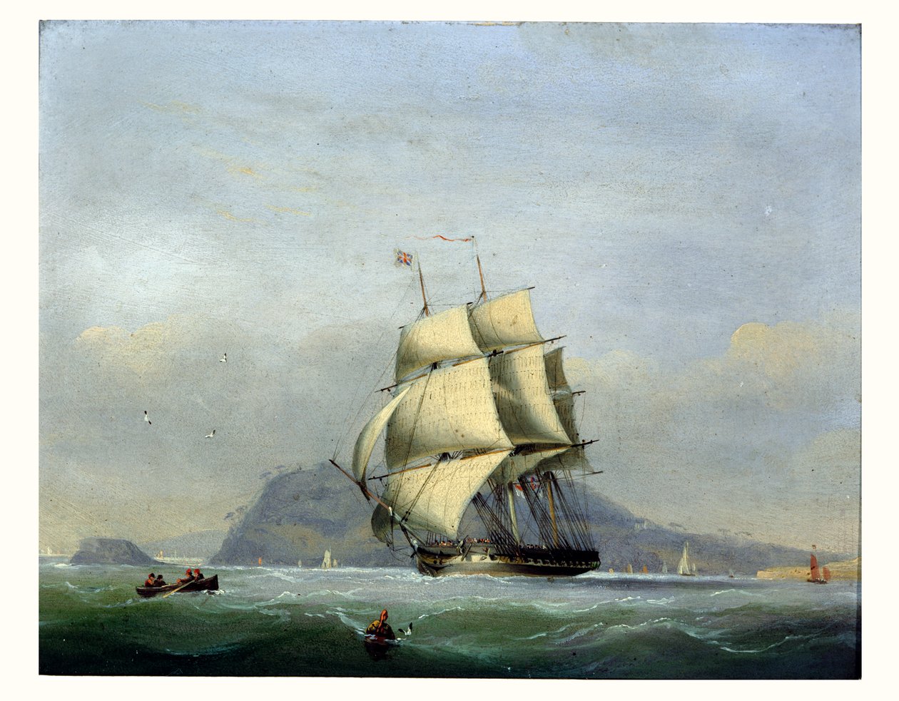 H.M.S. Pique sous voile - Nicholas Matthews Condy