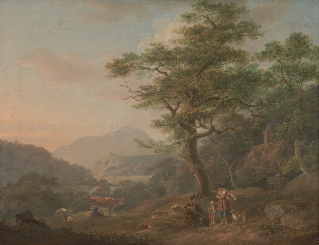 Un paysage avec des figures - Nicholas Pocock