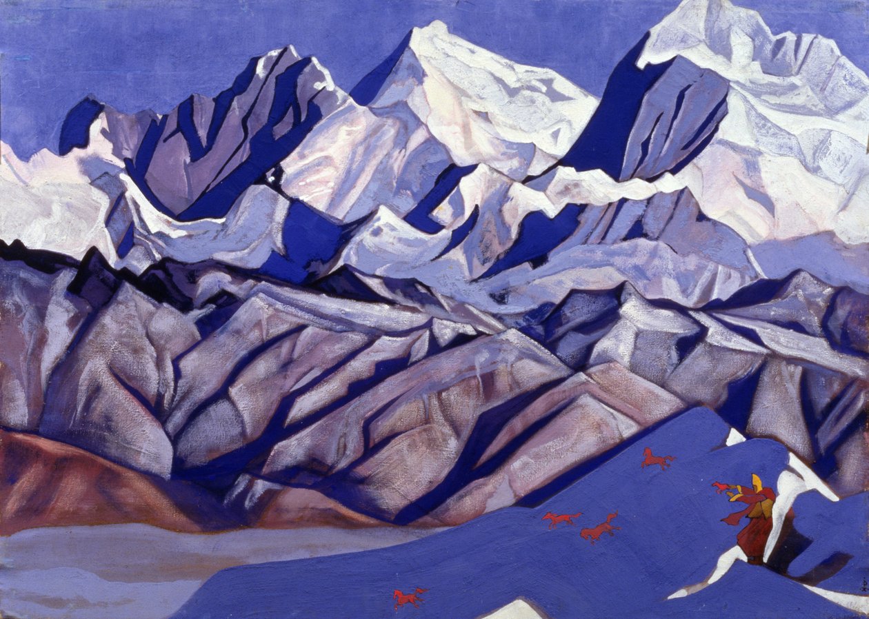 Chevaux rouges, 1925 - Nicholas Roerich
