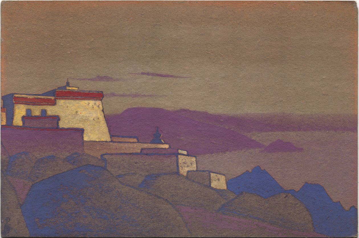 Tibet, monastère Gelukpa - Nicholas Roerich