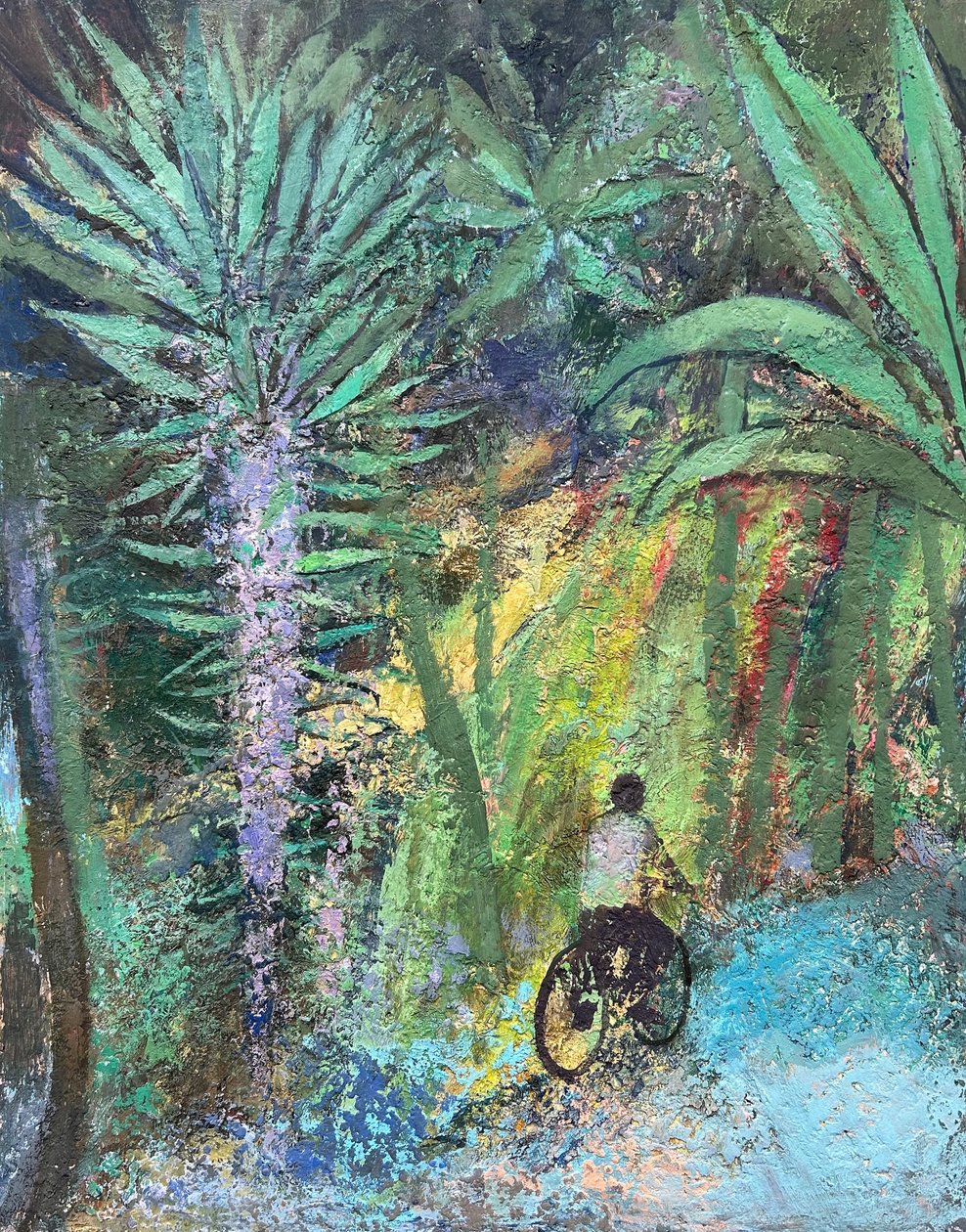 Tropical Spin, 2022-23 (huile sur panneau) - Nick Williams
