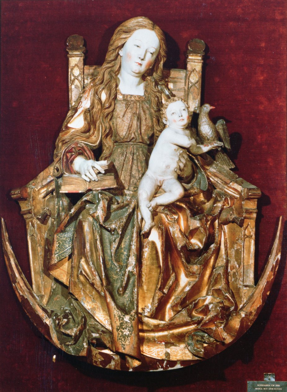 Madone et Enfant en trône au-dessus d
