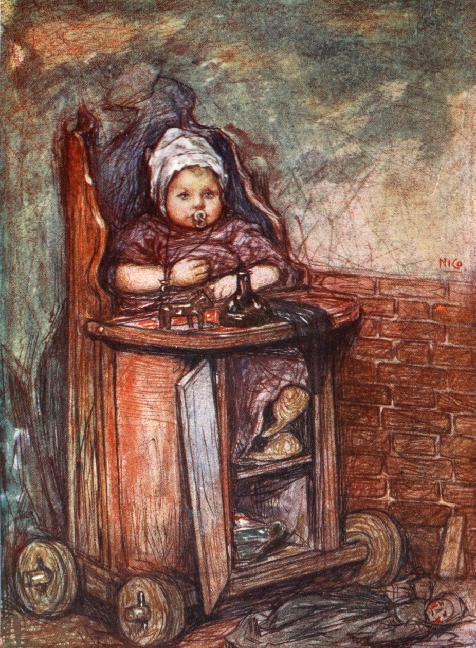 Bébé dans une chaise, 1904 - Nico Jungman