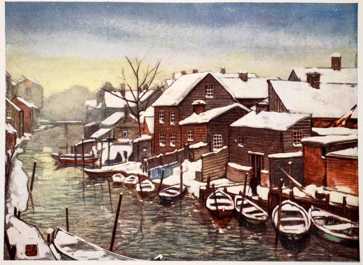 Vieux canal, Christiania, 1905 - Nico Jungman