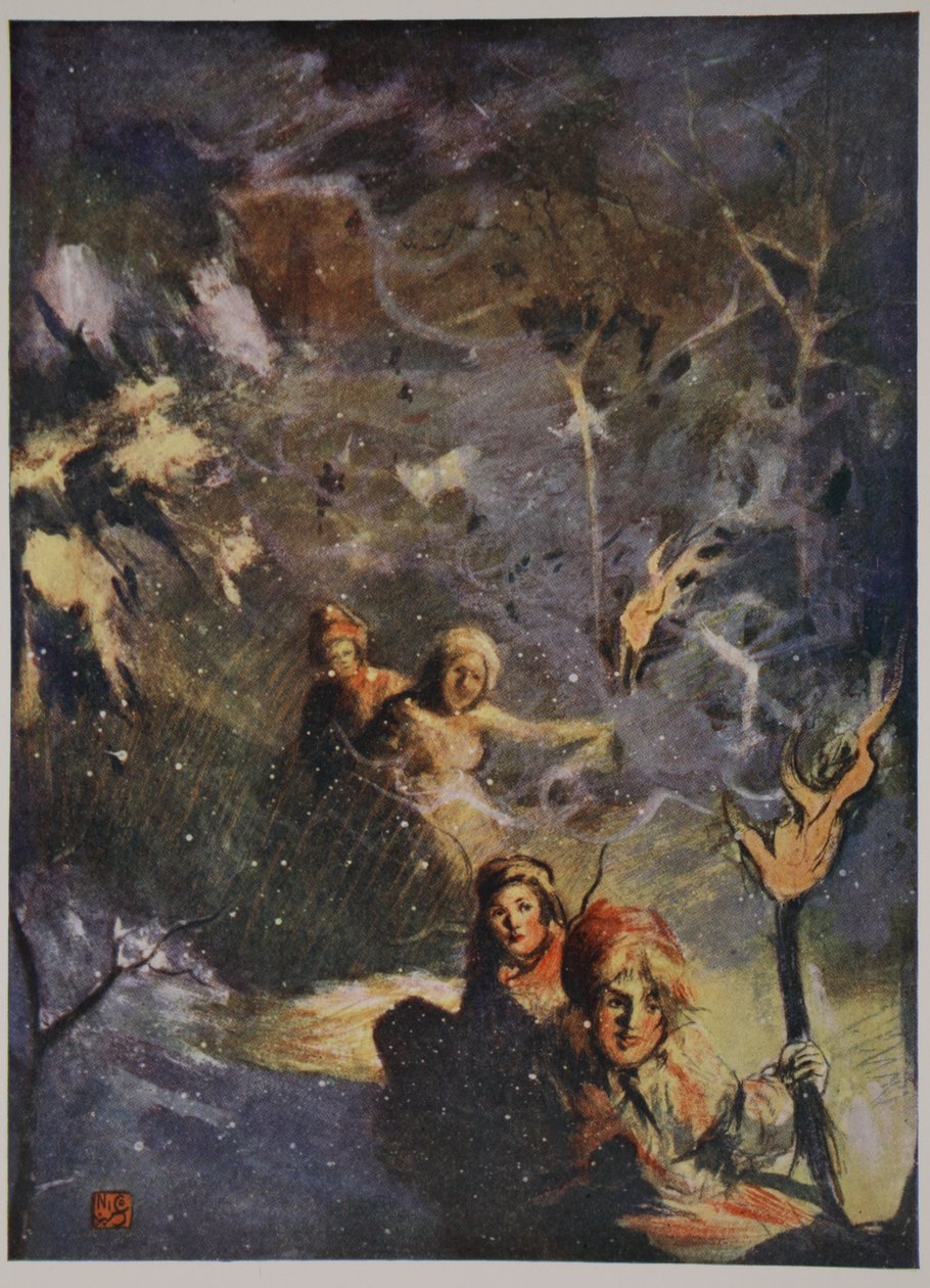 Luge à la lumière des torches, 1905 - Nico Jungman