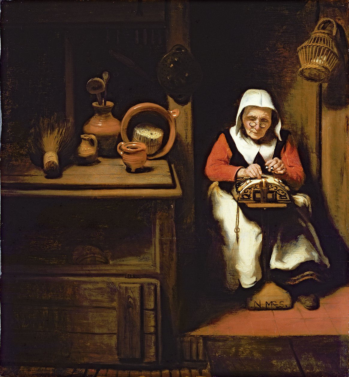 La Dentellière - Nicolaes Maes