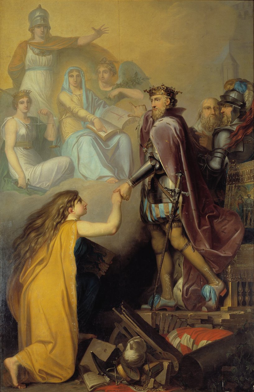 Christian III Secourant le Danemark - Nicolai Abildgaard