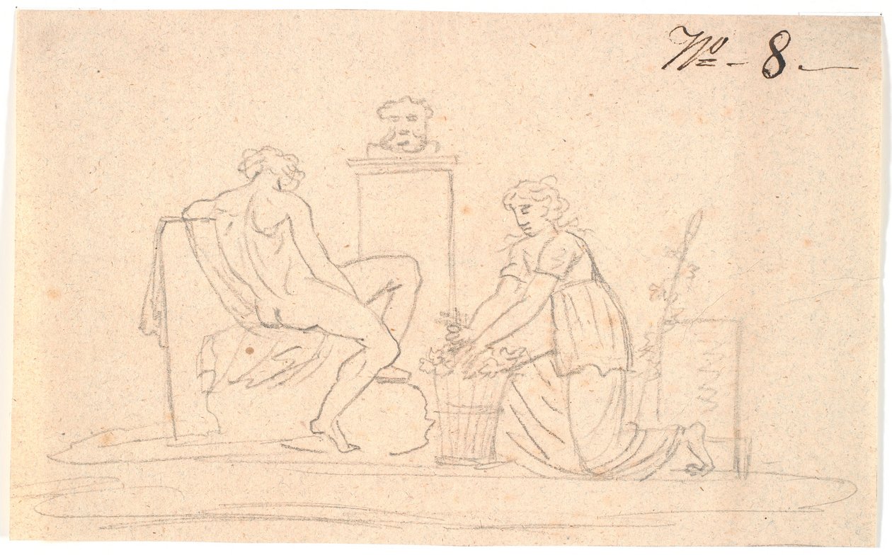 Scène avec deux figures - Nicolai Abildgaard