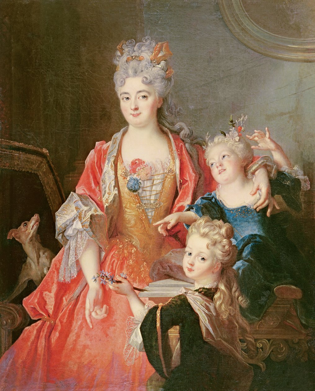 Une femme avec deux enfants - Nicolas de Largillière