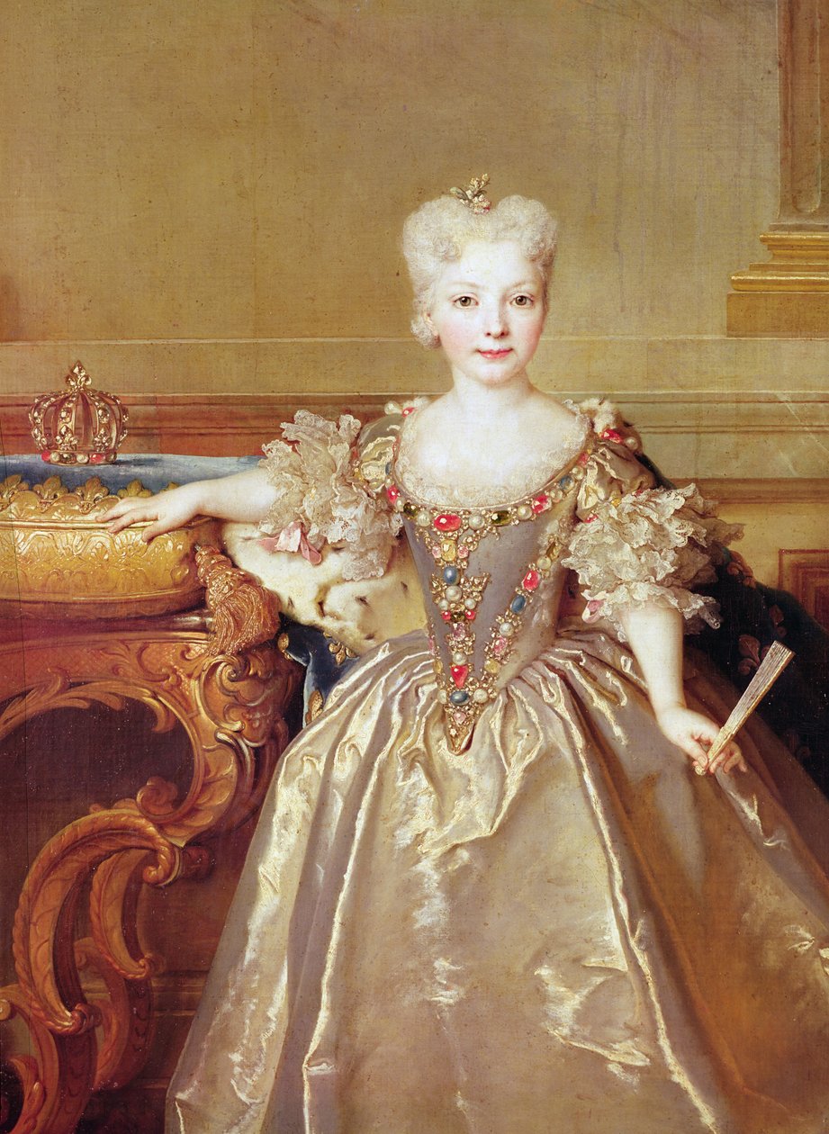 Infante Maria Ana Victoria de Borbón, 1724 (détail) - Nicolas de Largillière
