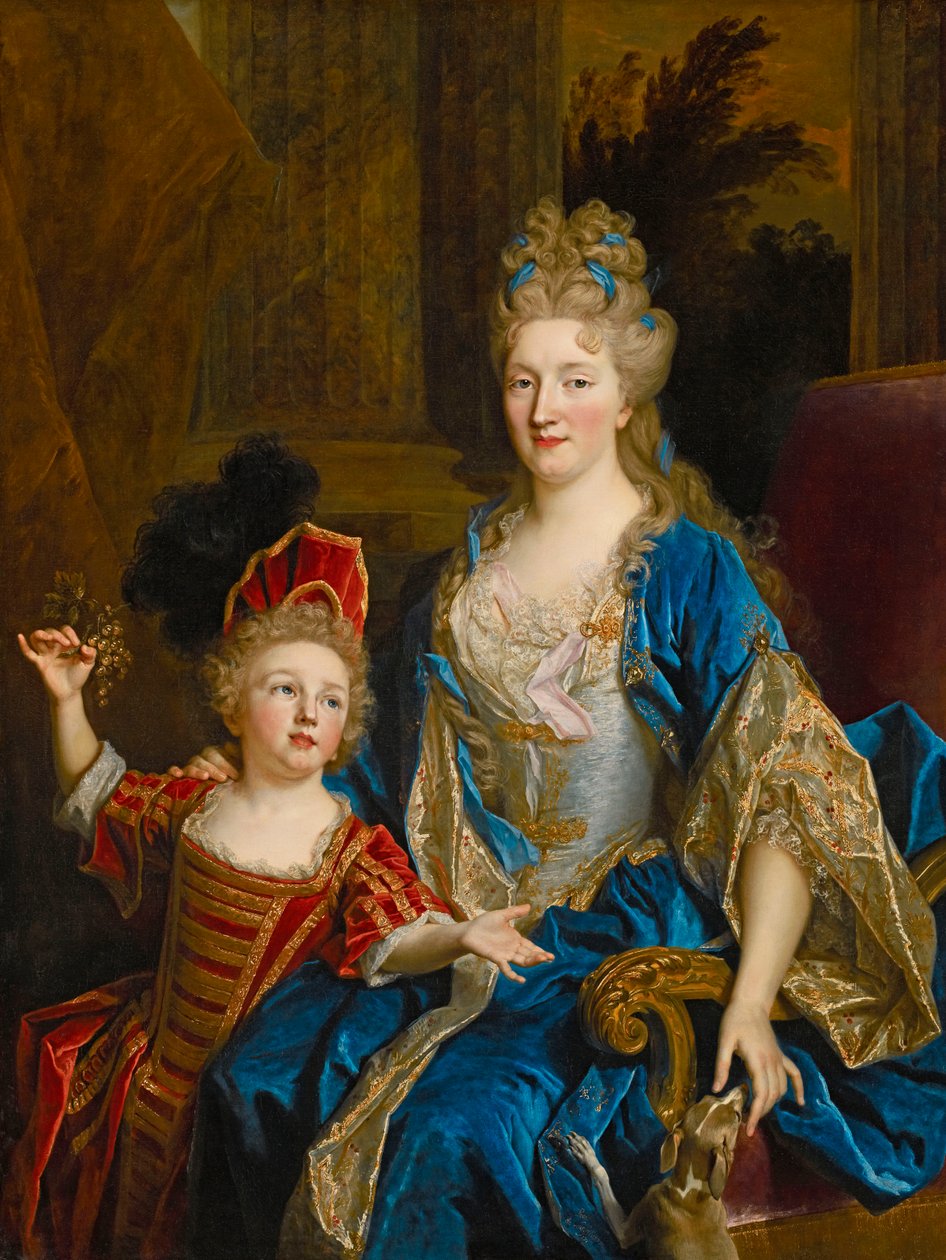 Portrait de Catherine Coustard, Marquise de Castelnau, avec son fils Leonor, c.1699 - Nicolas de Largillière