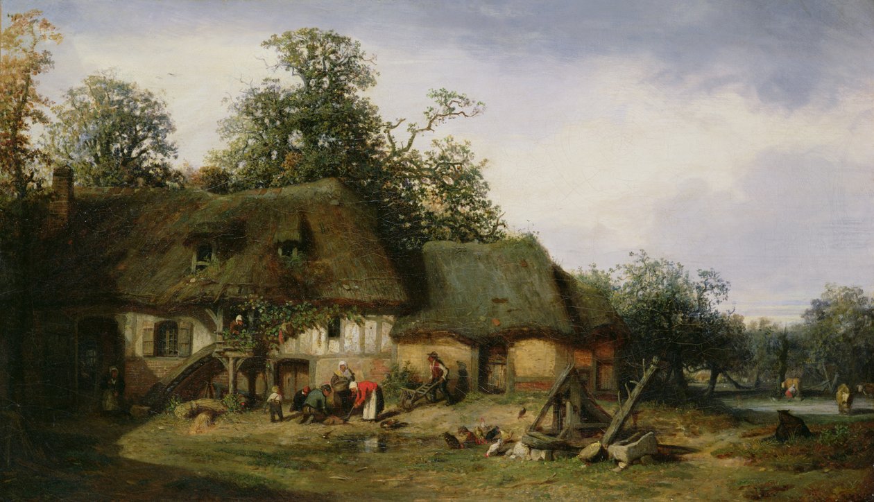 Une ferme en Normandie - Nicolas Louis Cabat