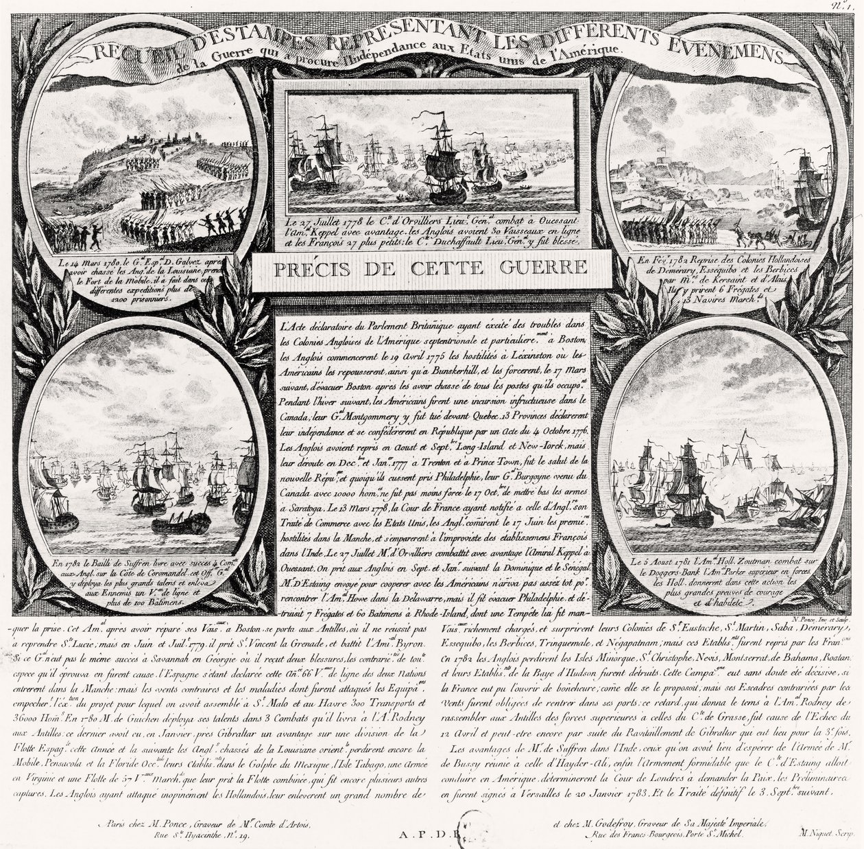Collection de gravures représentant la Guerre d