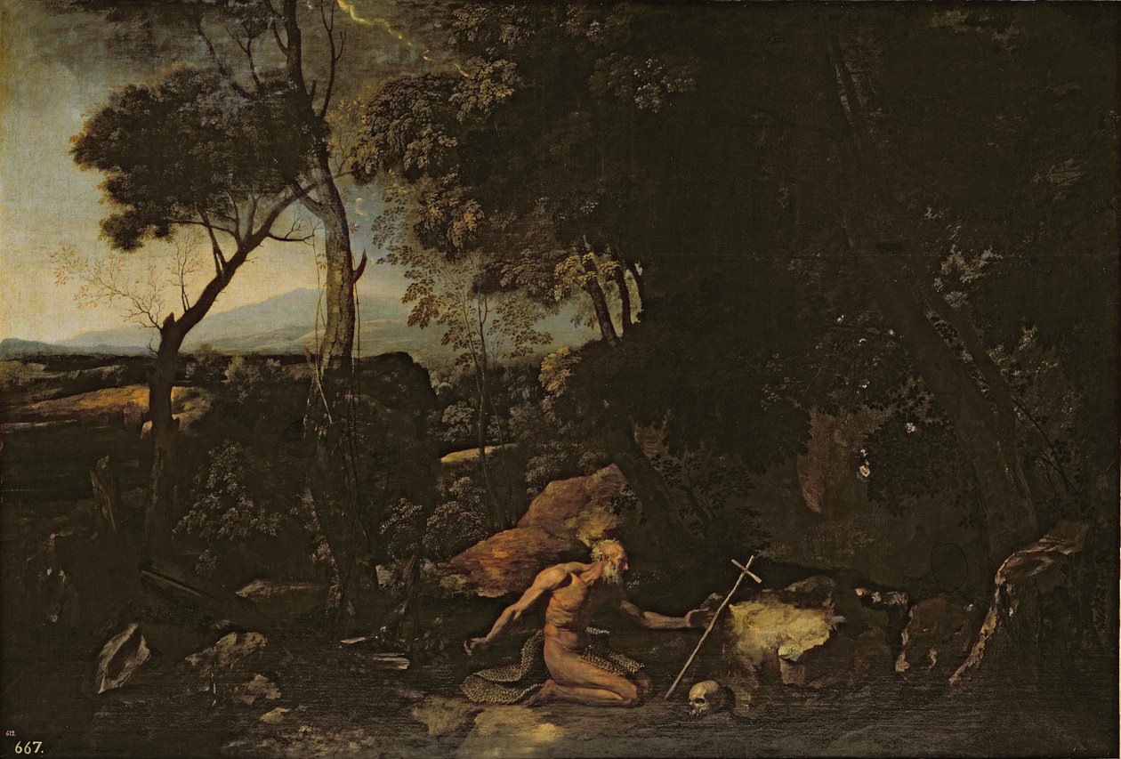 Paysage avec Saint Jérôme - Nicolas Poussin