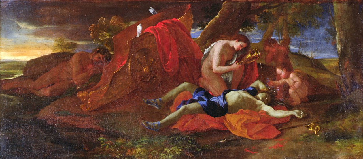 Vénus pleurant Adonis, vers 1625 - Nicolas Poussin