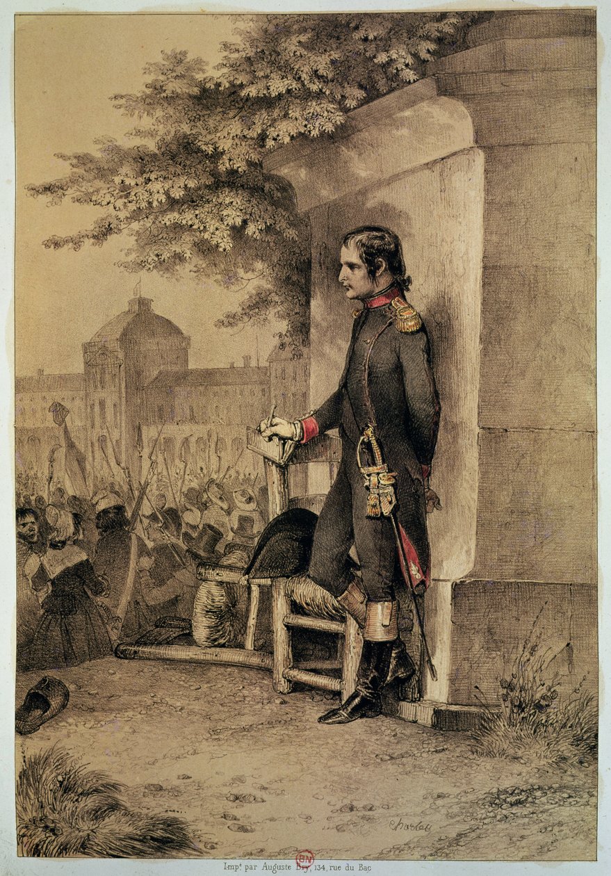 Napoléon Ier (1769-1821) au siège des Tuileries, 10 août 1792 - Nicolas Toussaint Charlet