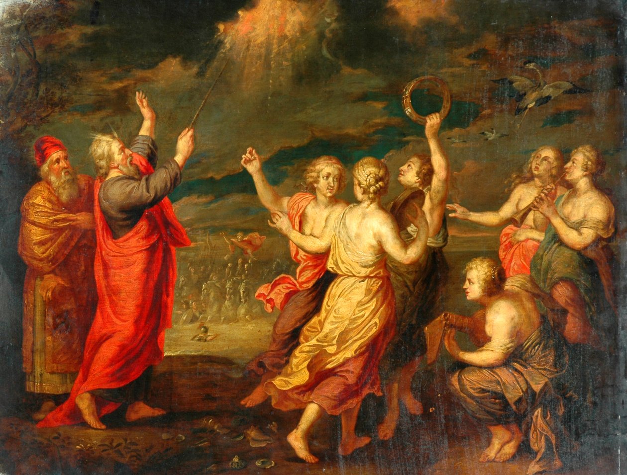 Les Israélites se réjouissant après avoir traversé la mer Rouge - after Nicolas Poussin