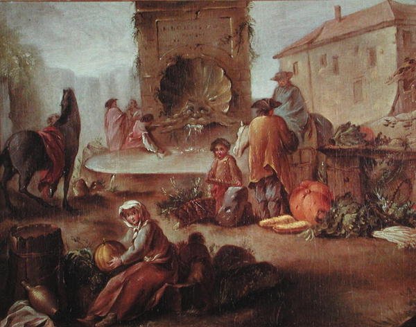 La fontaine du marché - Nicolas Bernard Lepicie