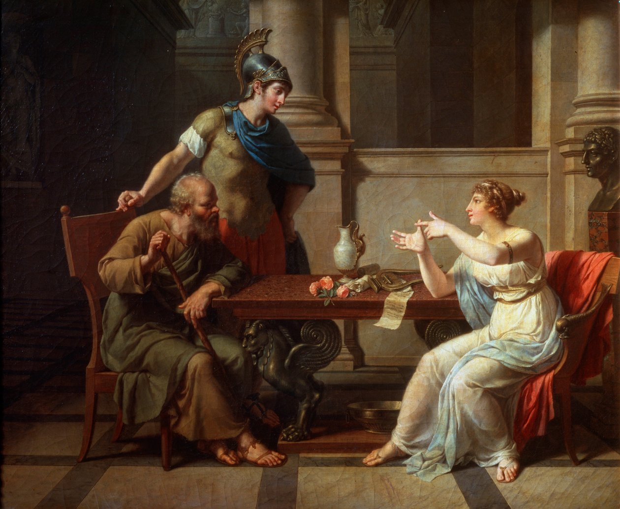 Socrate et Alcibiade chez Aspasie - Nicolas Andre Monsiau