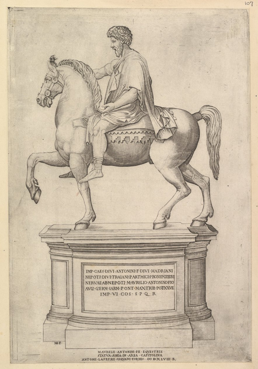 Speculum Romanae Magnificentiae: Marcus Aurelius - Nicolas Beatrizet