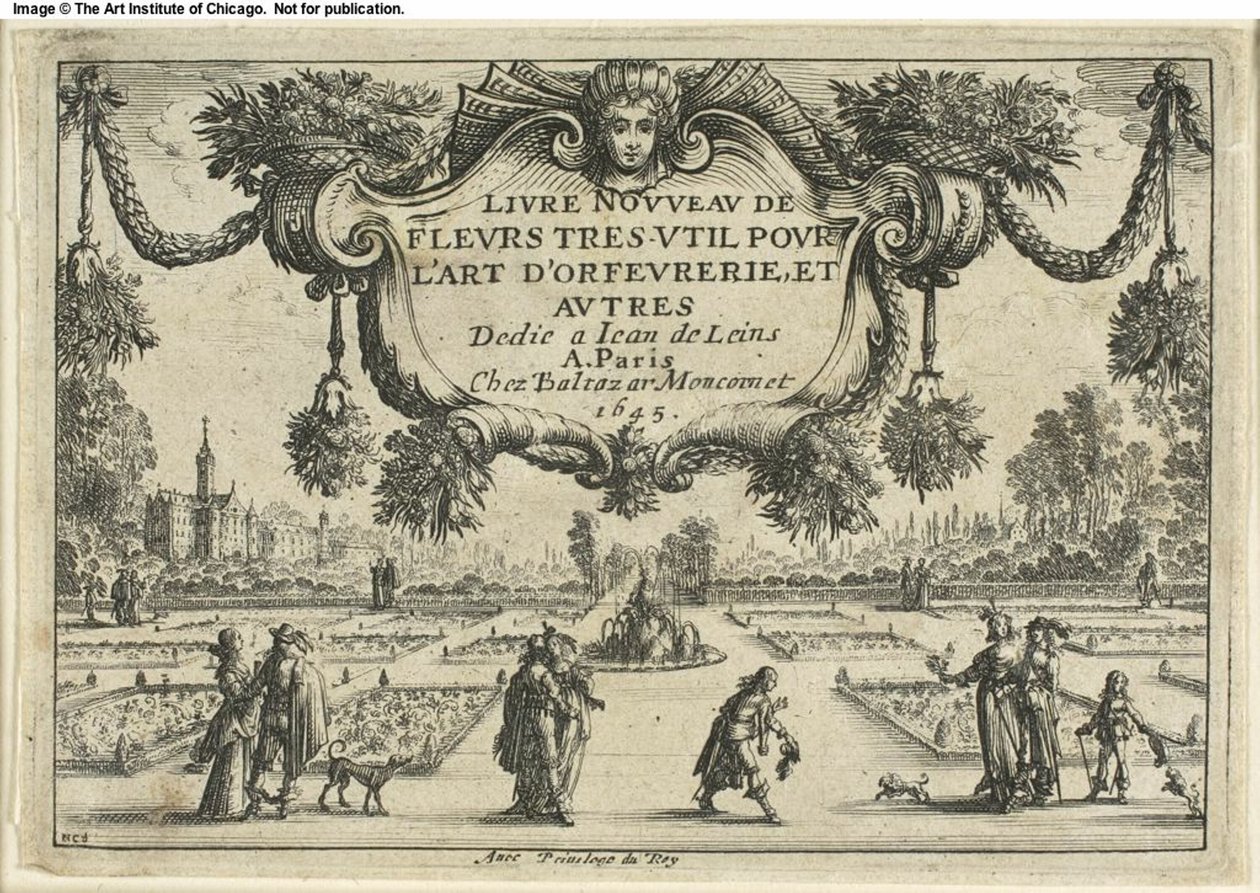 Page de titre, de Livre Nouveau de Fleurs... - Nicolas Cochin