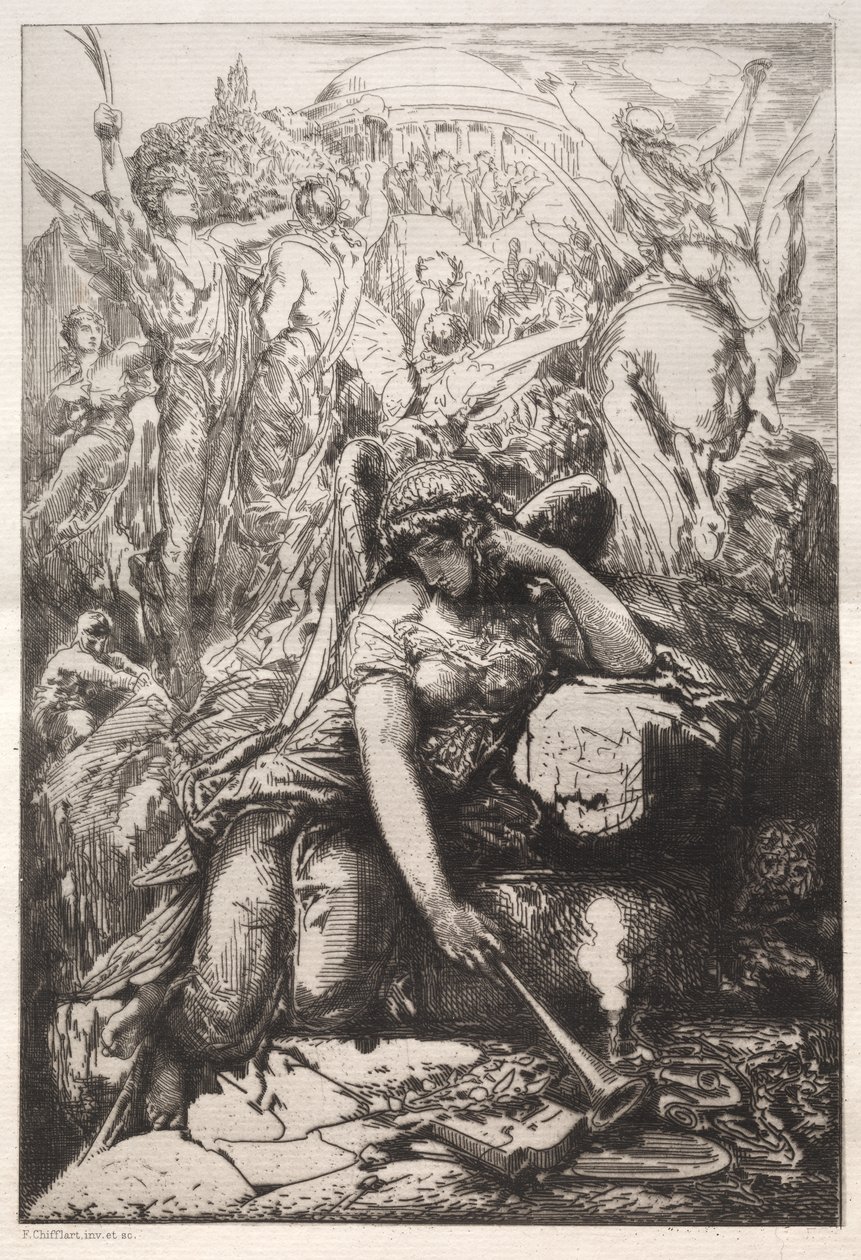 Mélancolie - Nicolas François Chifflart