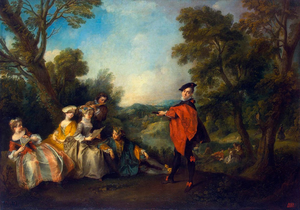 Concert dans le parc - Nicolas Lancret